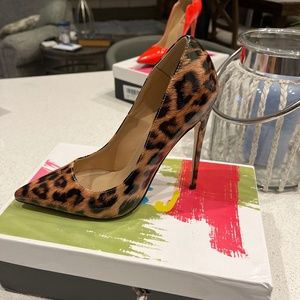 Leopard print heels